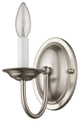 Home Basics Wall Sconce, Brushed Nickel