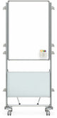 Ghent's Ceramic 39" x 26" Nexus Easel Plus Mobile with 2 Sided Mag. Whiteboard