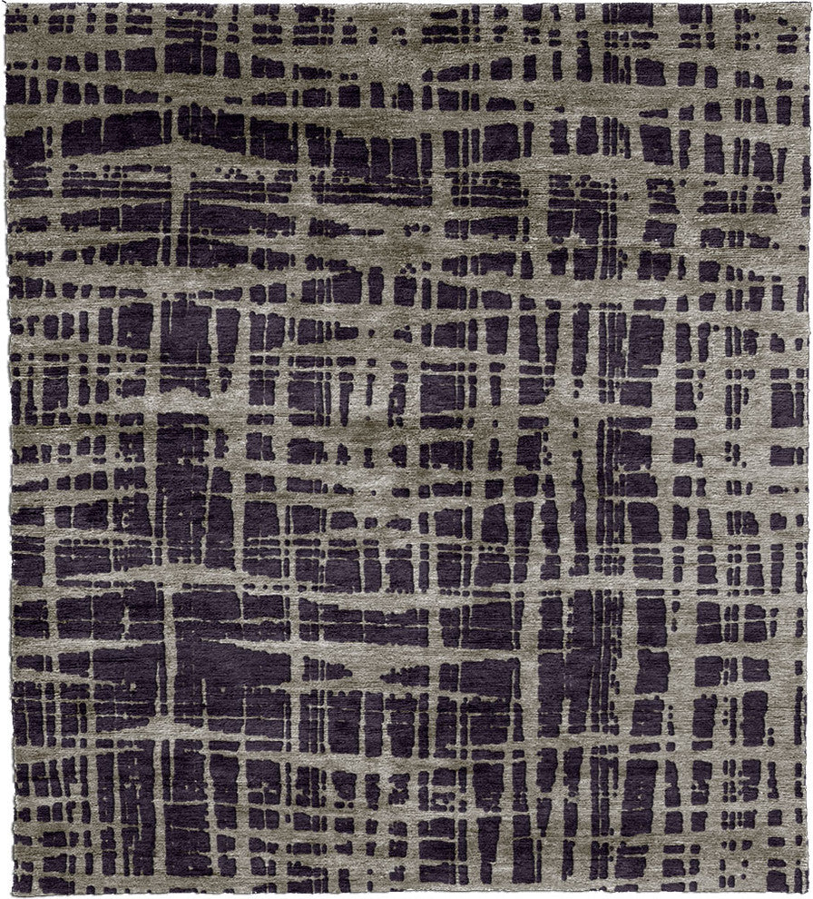 Static E Hand Knotted Tibetan Rug, 5'x8'