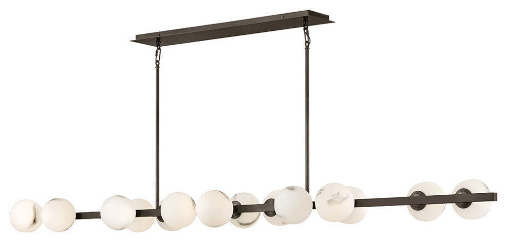 Fredrick Ramond Selene Large Fourteen Light Linear, Black Oxide