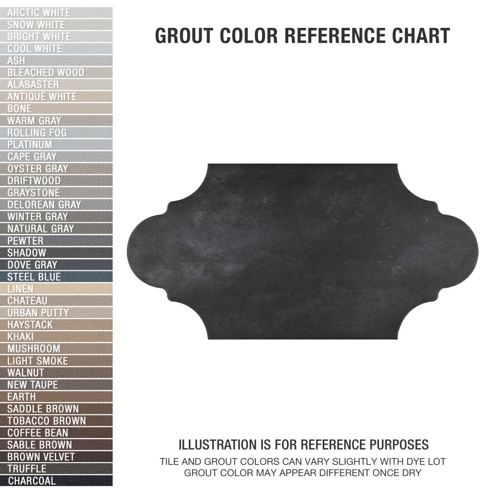 Alhama Provenzal Porcelain Floor and Wall Tile, Black