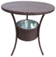 GDF Studio Tampa Bay Multi Brown Pe Table, Ice Pail