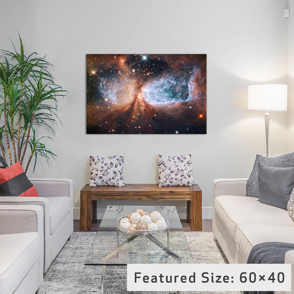 "Celestial Snow Angel S106 Nebula " Wrapped Canvas Print, 40x26x1.5