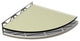 TileWare Structural Surfaces Claddy T-Shelf w/ Glass Cover, Cloth