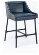 Parlor Adjustable Bar Stool, Midnight Blue