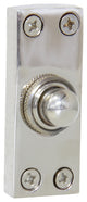 Elegant Decorative Brass Doorbell Push Button, Polished Nickel