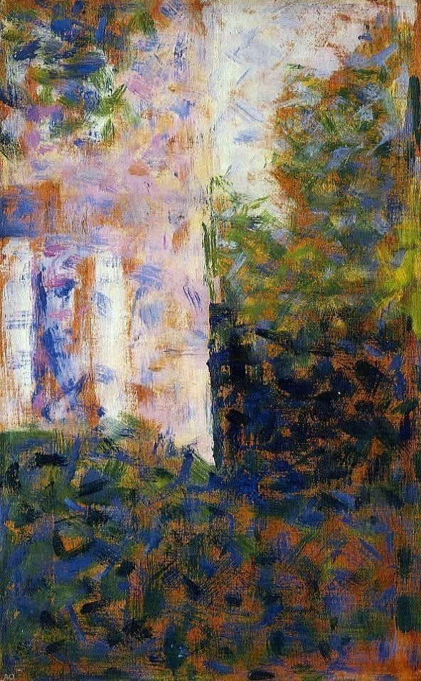 Georges Seurat Corner of a House Premium Canvas Print