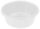 Round Plastic Wash Basin, Pearl White