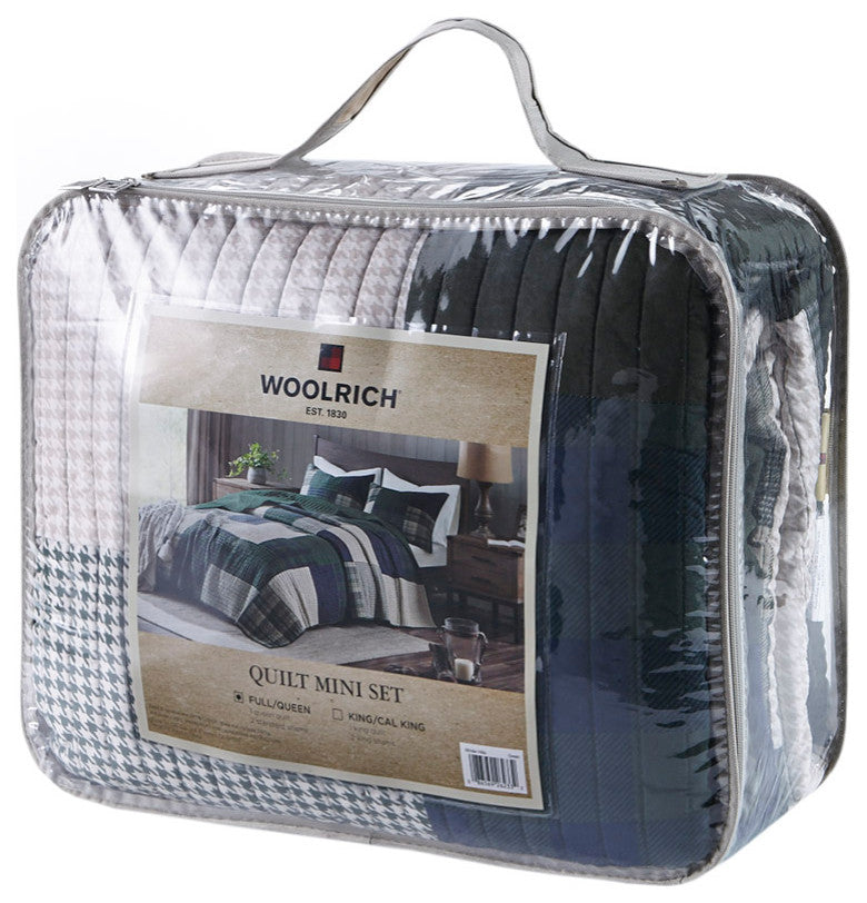 Woolrich Mill Creek Oversized Cotton Quilt Set, Green