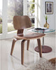 Modern Contemporary Kitchen Wood Dining Side Chair Walnut