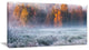 "Grey Hoarfrost Design By Winter" Landscape Print Wall Art, 1 Panel, 60"x28"