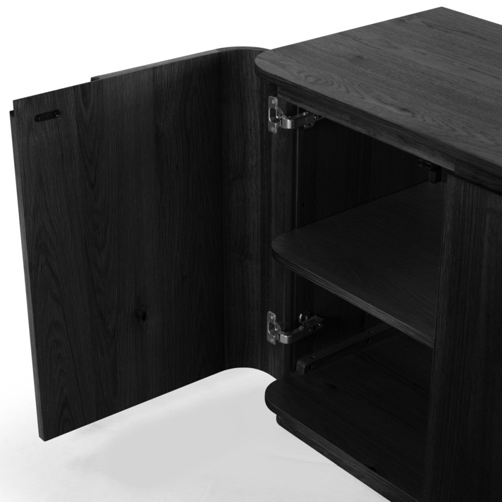 Safavieh Couture Liadonna 4 Door Wood Sideboard, Black