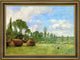 Eugene-Louis Boudin Oiseme at Harvest Time Framed Premium Canvas Print, 18"x27"