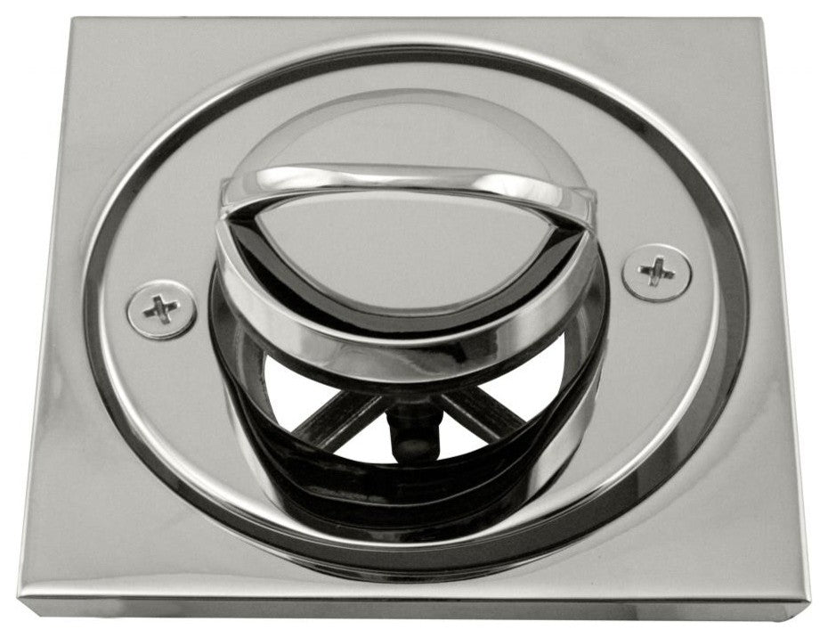 Roman Tub Drain Trim With 4.25" Od Tile Square In Polished Nickel