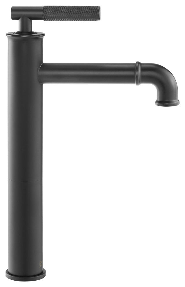 Avallon Single Hole Sleek, High Arc Bathroom Faucet, Matte Black