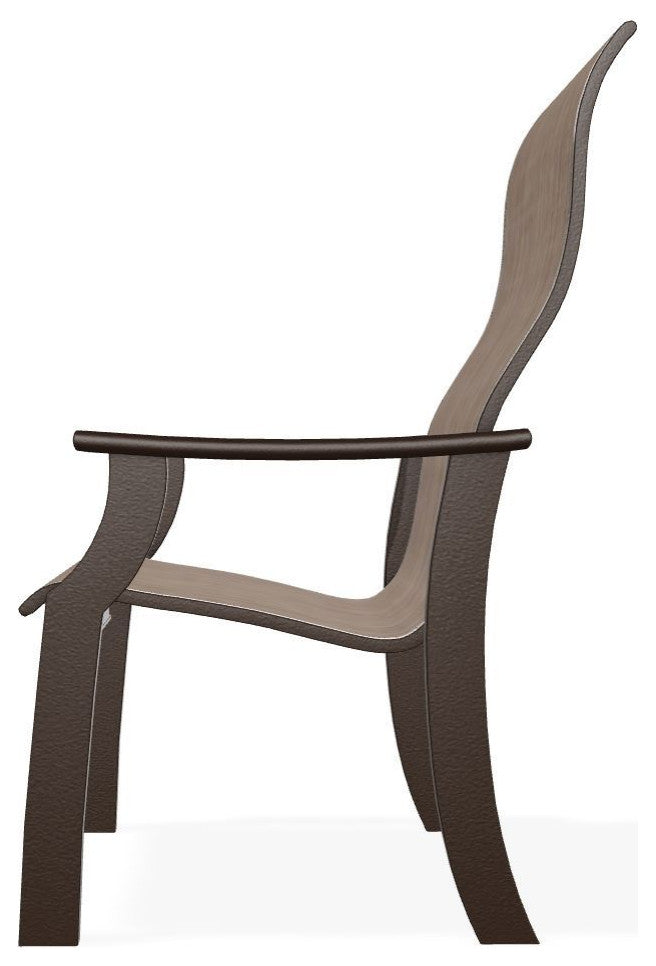 St. Catherine Sling Outdoor Armchair, Augustine Fennel/Kona