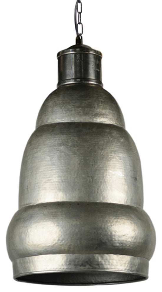 Hammered Nickel Shalet Pendant