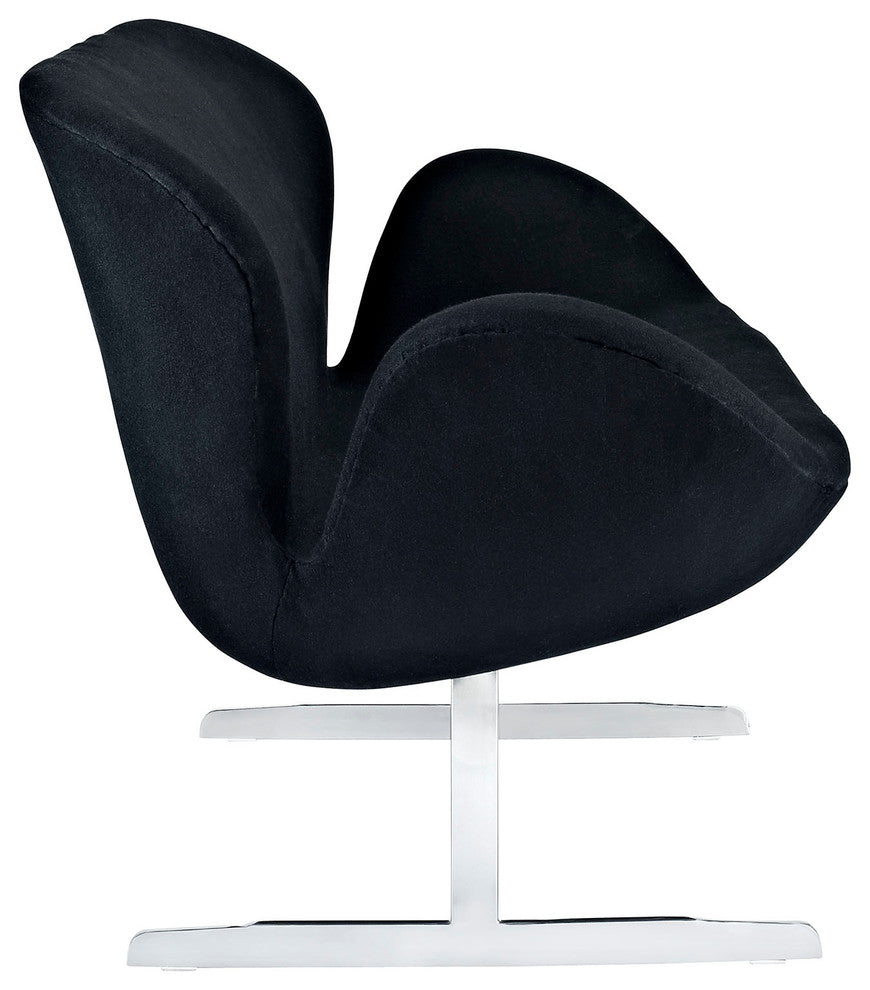 Modern Contemporary Living Room Loveseat Sofa Black