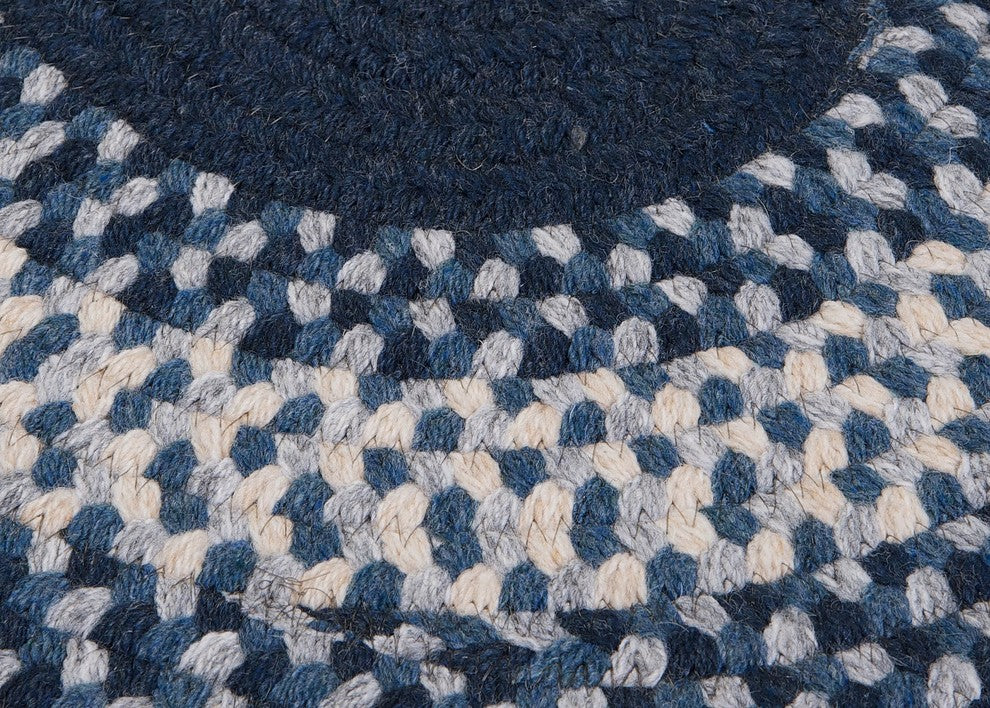 Colonial Mills North Ridge NG59 Navy Traditional Area Rug, 4' Round