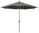 11' Champagne Auto-Tilt Crank Aluminum Umbrella, Taupe Pacifica