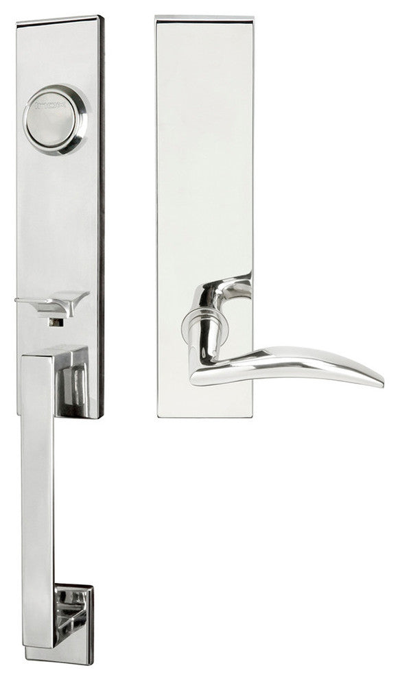 Air-Stream Lever, Tubular Dummy Handleset, Right Hand, Polished Stainless Steel
