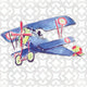 Marmont Hill, "Watercolor Biplane" by Reesa Qualia on Wrapped Canvas, 40x40