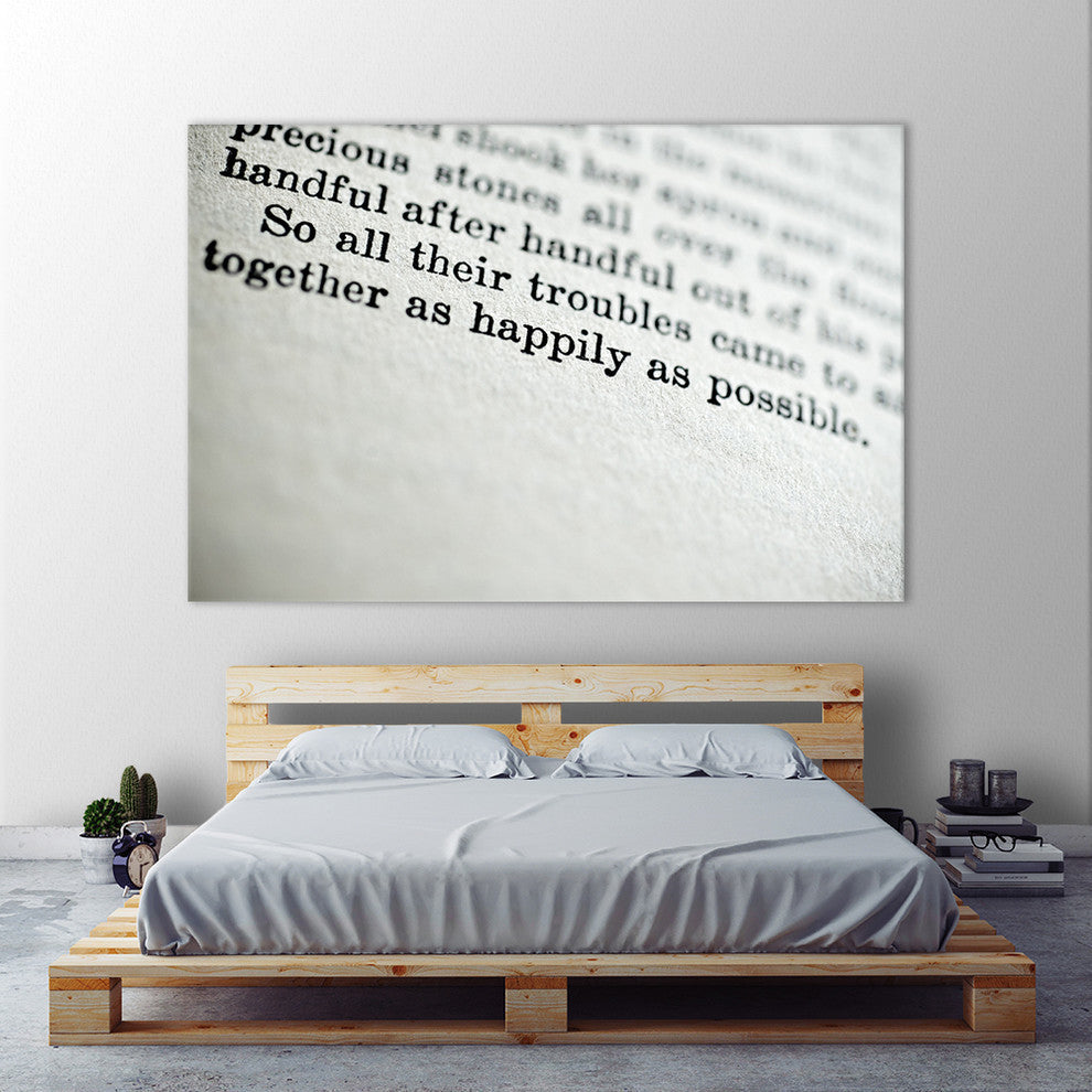 "Happily" Fine Art Canvas Print, 72"x48"