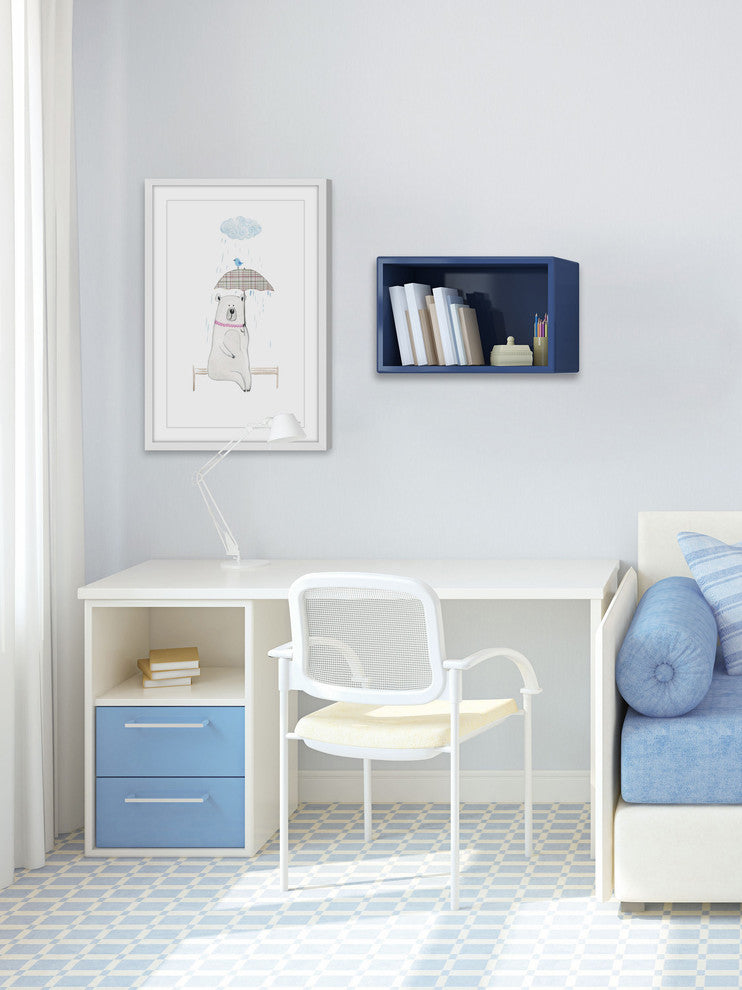 "Jamais Seule" Framed Painting Print, 12"x18"