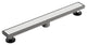 24" Stainless Steel Linear Shower Drain, Tile-In Pattern, Brushed Nickel