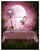 "Fantasy Garden With a Flamingo" Metal Wall Art, 3 Panels, 28"x36"