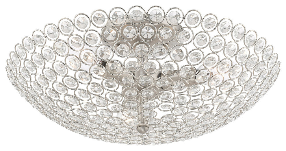 Livex Lighting Brushed Nickel 3-Light Ceiling Mount