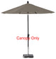 9' Round Universal Sunbrella Replacement Canopy, Graphite