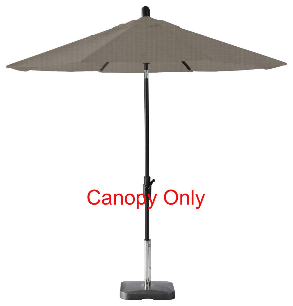 9' Round Universal Sunbrella Replacement Canopy, Graphite