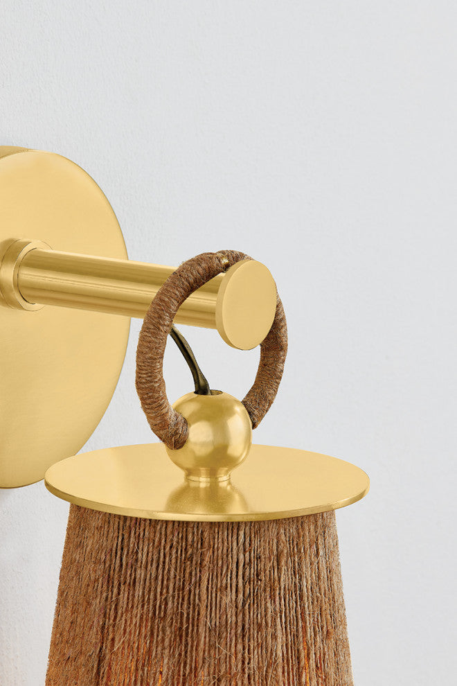 Mandy Cheng x Mitzi Lauz Wall Sconce Aged Brass