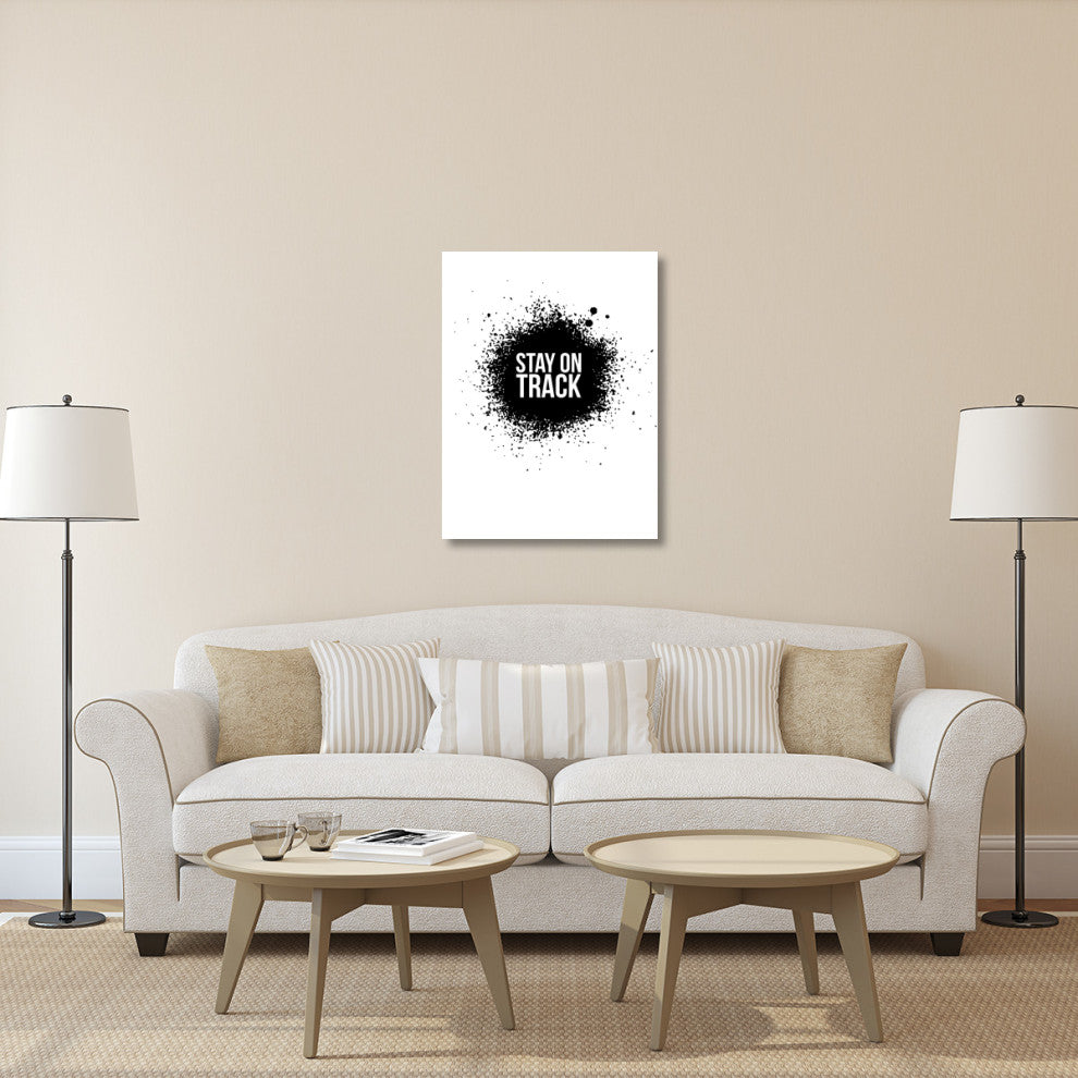 "Stay on Track Poster White" Fine Art Print