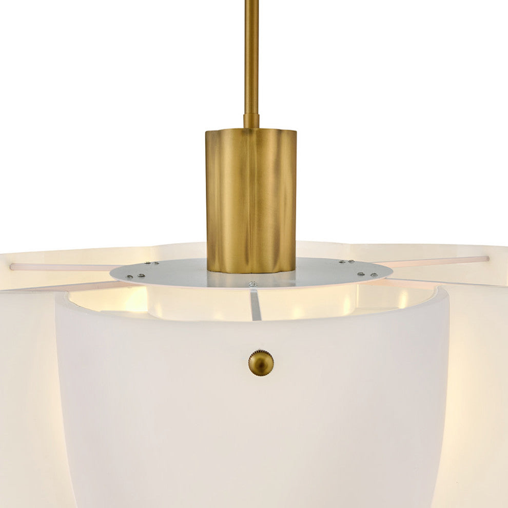 Hinkley Becca Medium Chandelier, Heritage Brass