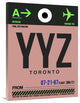 "YYZ Toronto Luggage Tag 2" Fine Art Print