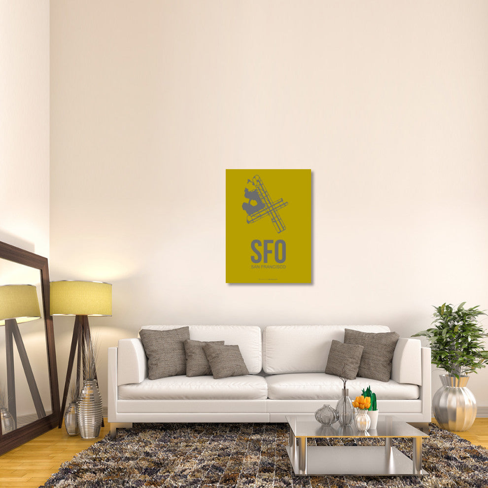 "SFO San Francisco Poster 3" Fine Art Print