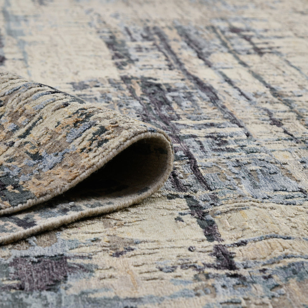 Serena Nania Area Rug, Beige, 9' x 12', Abstract