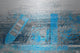 "Faded Blue Pier" Painting Print on Brushed Aluminum, 45"x30"