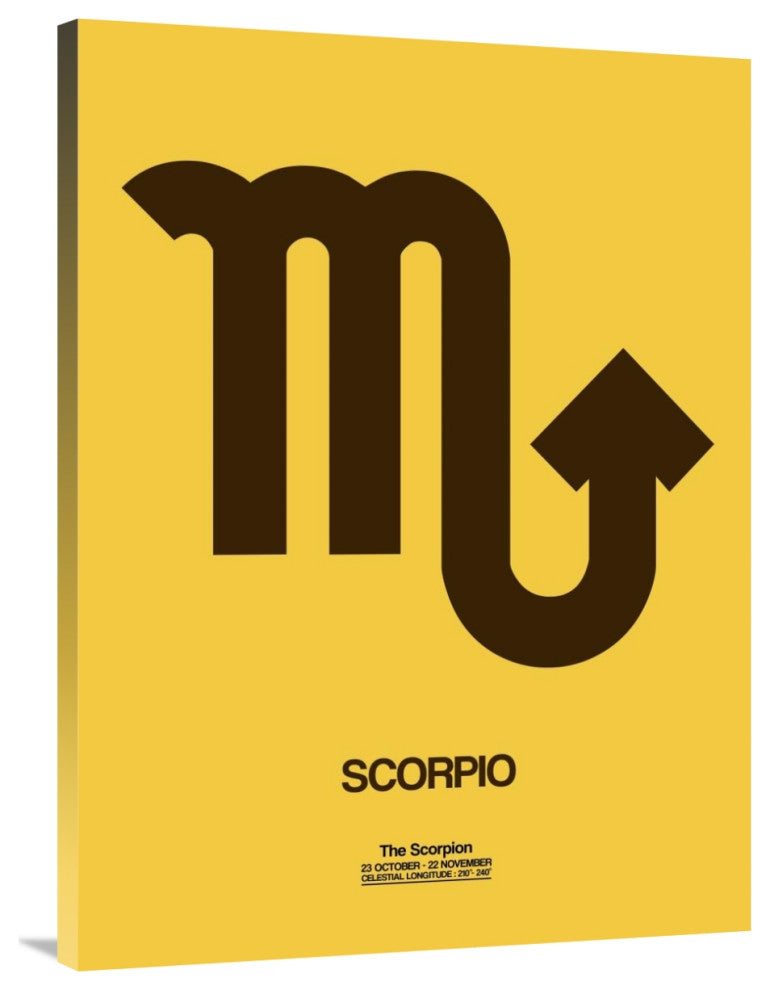 "Scorpio Zodiac Sign Brown" Fine Art Print
