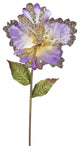 Vickerman Of160326 23" Violet Hibiscus Artificial Christmas Pick