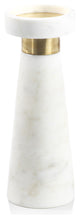 Mannara 10" Tall Marble Pillar Candle Holder