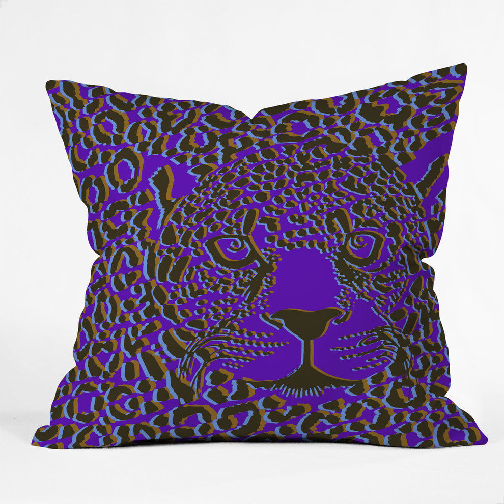 Deny Designs Aimee St Hill Leopard 1 Outdoor Throw Pillow