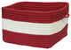 Rope Walk, Red Utility Basket, 14"X10"