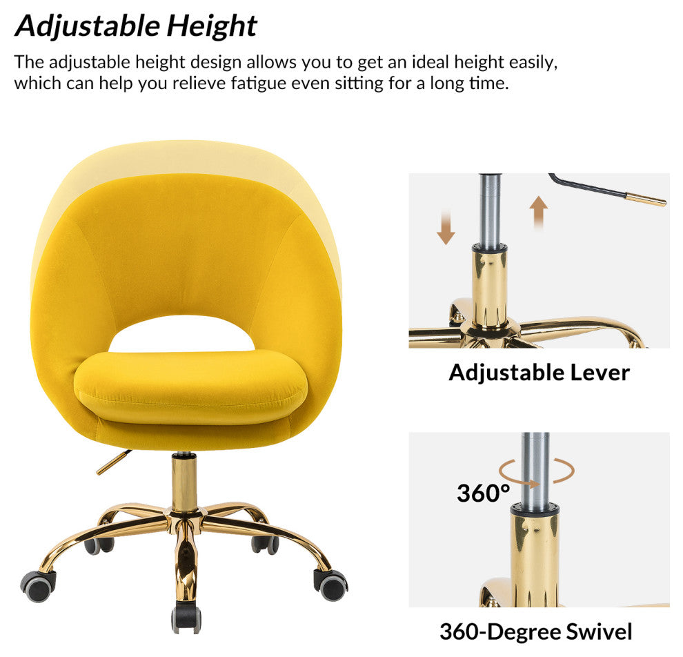 Savas Task Chair, Yellow