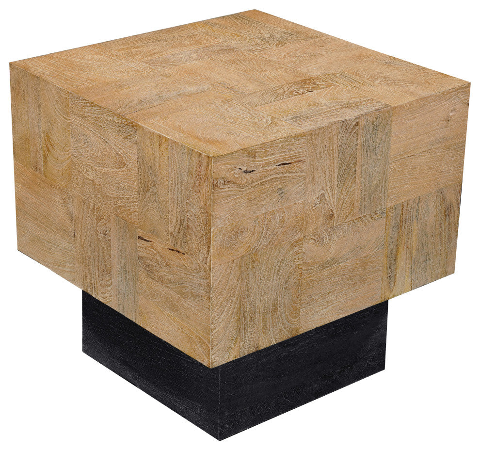 Camilla 2-piece Solid Wood Living Room Table Set, Brown, Rectangular