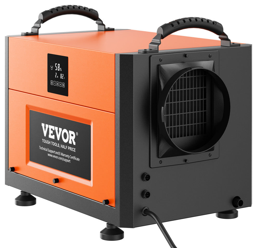 VEVOR 156 PPD Commercial Dehumidifier with Pump Drain Hose for Crawl Spaces