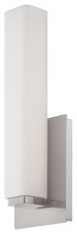 LED Bath Brackets, Brushed Nickel With Etched Opal