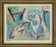 Paul Klee A Kind of Cat - 20" x 25" Framed Premium Canvas Print